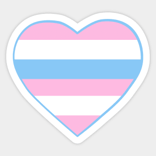 Pride Flag Heart Intersexual Sticker